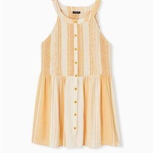 Torrid Babydoll Rayon Crepe Smocked Tank